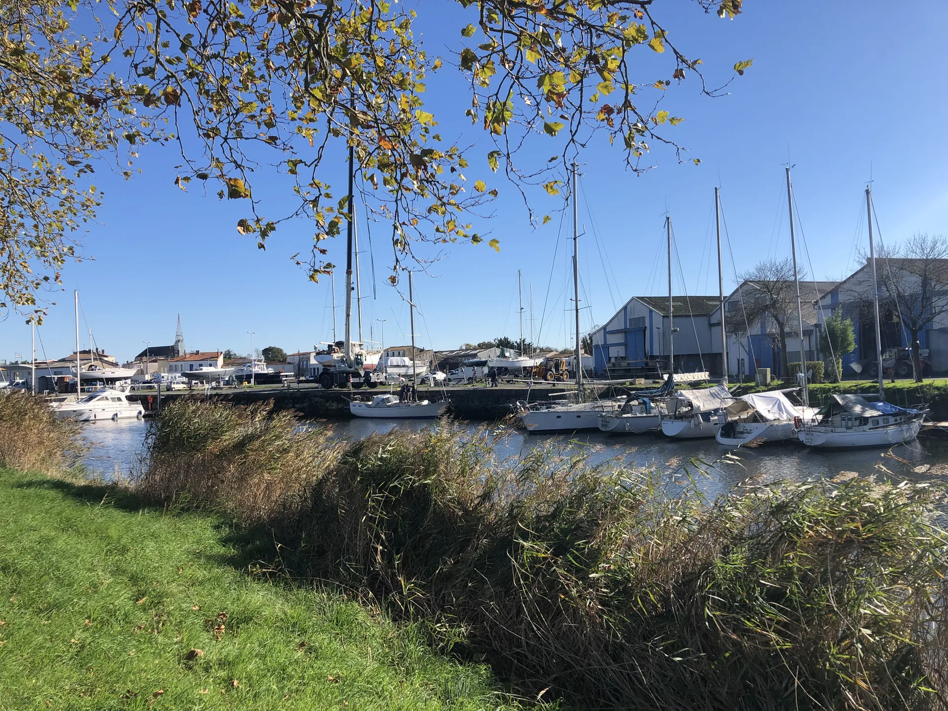 Le port de Marans, Charente-Maritime